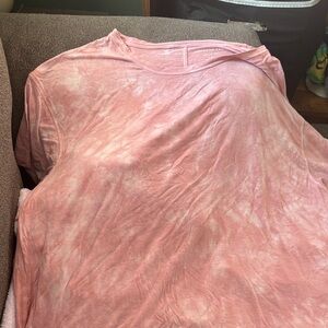 American Eagle Outfitters Pink Tie-Dye Short Sleeve Tee